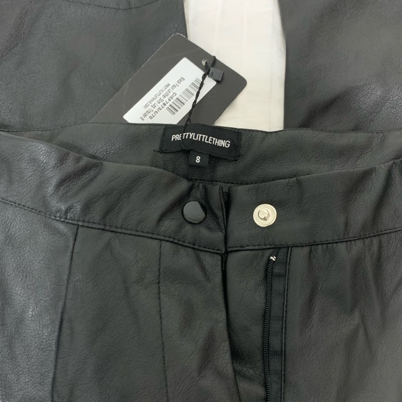 Black faux leather pants - Picture 3 of 4